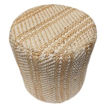 Weston Recycled Cotton & Jute Pouffe